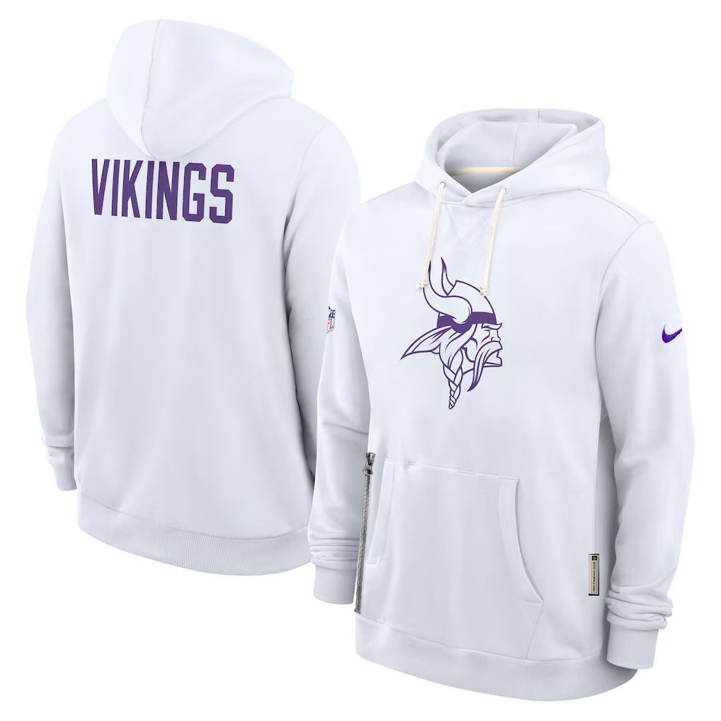 Men 2026 NFL Minnesota Vikings hoodie white 01->minnesota vikings->NFL Jersey